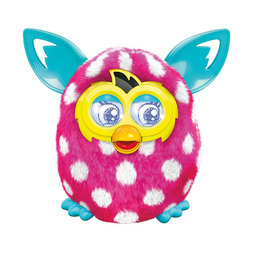 Интерактивная игрушка Furby Boom Солнечная  волна Розовый в белый горошек
