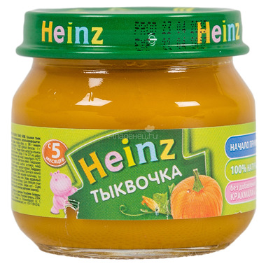 Пюре Heinz овощное 80 гр Тыква (с 5 мес) 0