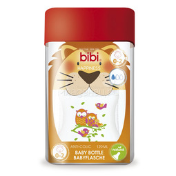 Бутылочка Bibi Natural Happiness Антиколиковая с силиконовой соской 120 мл (с 0 мес)