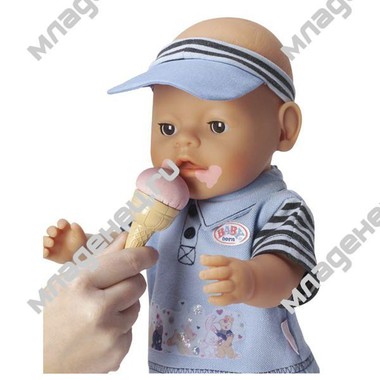 Кукла ZAPF Baby born мальчик Покорми меня (43 см.) 1