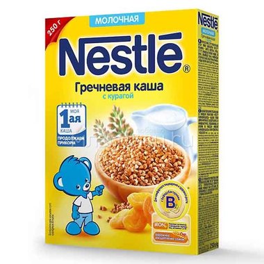 Каша Nestle молочная 250 гр Гречневая с курагой (1 ступень) 2