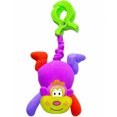 Развивающая игрушка Biba Toys подвеска на клипсе Обезьянка 0