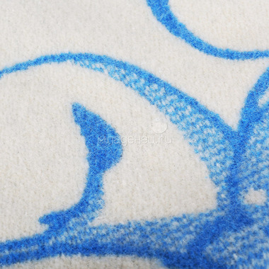 Одеяло Baby Nice шерстяное 100х140 в коробке Мишка на лужайке (голубой) 3