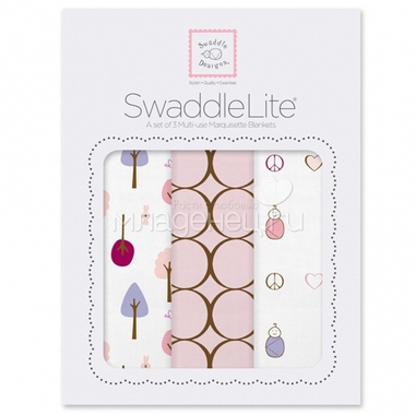 Набор пеленок SwaddleDesigns SwaddleLite Cute & Calm Pastel Pink 0