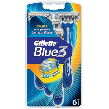 Бритва Gillette одноразовая Blue 3 (6 шт) 0