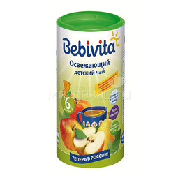 Чай детский Bebivita быстрорастворимый 200 гр Освежающий (с 5 мес)