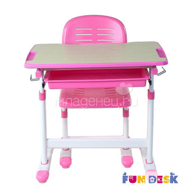 Набор мебели FunDesk PICCOLINO парта и стул Pink 4