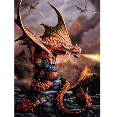 Пазл Ravensburger 500 элементов Огнедышащие драконы 0