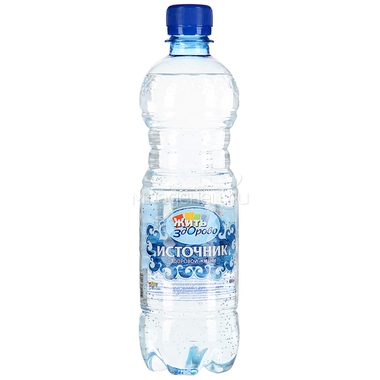 Вода питьевая Источник здоровой жизни Негазированная 0,6 л (пластик) 0