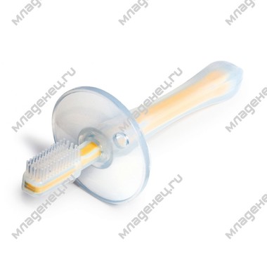 Зубная щетка Canpol Babies с ограничителем (силиконовая) 0