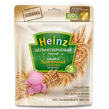 Кашка Heinz цельнозерновая безмолочная 180 гр Пшеничная (спельтовая) (с 5 мес) 0