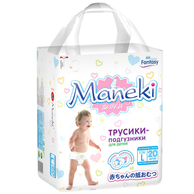 Трусики Maneki Fantasy Mini 9-14 кг (20 шт) Размер L 1