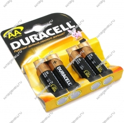 Батарейки Duracell 4 шт. АА (пальчиковые)