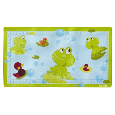 Коврик резиновый для ванны Baby Moov Лягушки на пруду (с индикатором) арт020203A 0