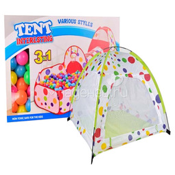 Игровая палатка YAKO с каркасом (в комплекте 65 шаров) Y20206005