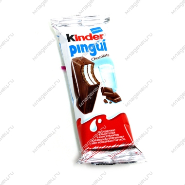 Пирожное бисквитное Kinder Пингви Шоколад 30 гр (с 3 лет) 0