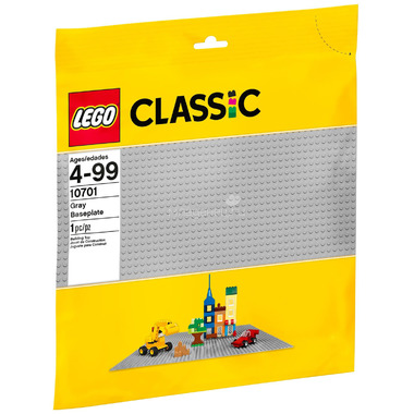Конструктор LEGO Classic 10701 Строительная пластина серого цвета 0