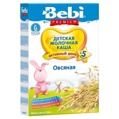 Каша Bebi Premium молочная 200 гр  0