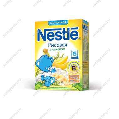 Каша Nestle молочная 250 гр Рисовая с бананом (с 6 мес) 0