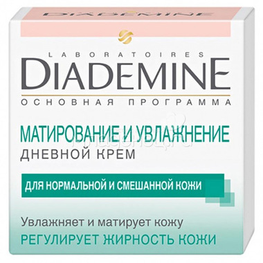 Крем для лица Diademine матирующий и увлажняющий дневной уход 50 мл 0