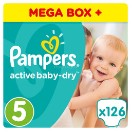 Подгузники Pampers Active Baby Junior 11-18 кг (126 шт) Размер 5