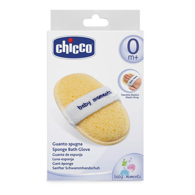 Губка-рукавичка Chicco Baby Moments с карманом для мыла (с 0 мес) 0