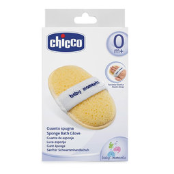 Губка-рукавичка Chicco Baby Moments с карманом для мыла (с 0 мес)