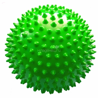 Мяч ежик МалышОК 8,5 см (в пакете) зеленый 0