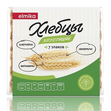 Хлебцы Elmika 7 злаков (110 гр) 0