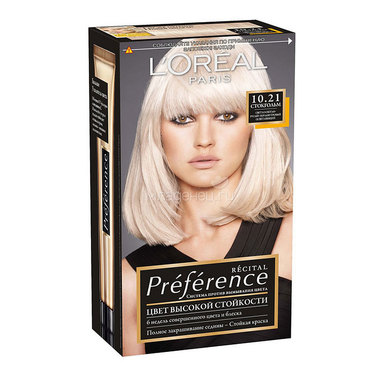 Краска для волос L'Oreal Preference стокгольм (тон 10.21) 0