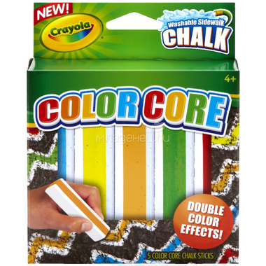 Мел Crayola Для асфальта с цветным стержнем 0