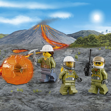 Конструктор LEGO City 60123 Грузовой вертолет исследователей вулканов 8