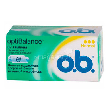 Тампоны o.b. optiBalance Normal 32 шт 0