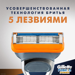 Сменные кассеты для бритья Gillette Fusion Power 2 шт