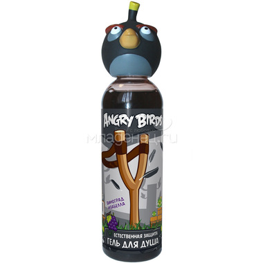 Гель для душа Angry Birds 200 мл Естественная защита (чёрная птица) 0