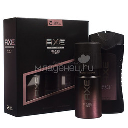 Подарочный набор AXE Black Night гель для душа 250мл + дезодорант 150мл