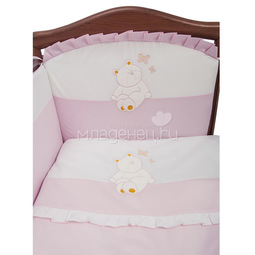 Комплект в кроватку Сонный гномик Пушистик Розовый