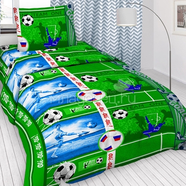 Комплект постельного белья детский Letto с наволочкой 50х70 Футбол 0