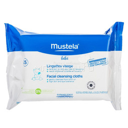 Очищающие салфетки для лица Mustela №25