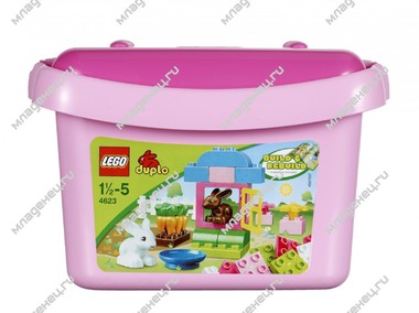 Конструктор LEGO Duplo 4623 Розовая коробка с кубиками 0