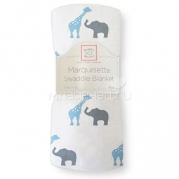 Пеленка тонкая SwaddleDesigns Маркизет B Giraffe/Elephant