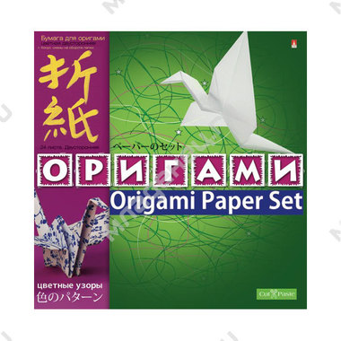 Бумага и картон Альт "Цветные узоры" для оригами (24 л.) 0