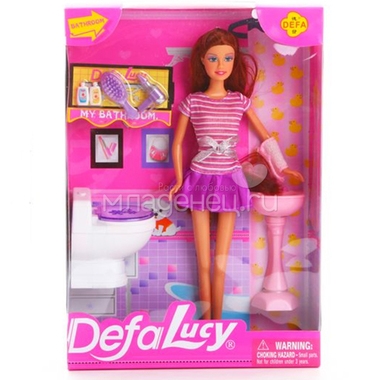Кукла Defa C аксессуарами в ванной комнате 5