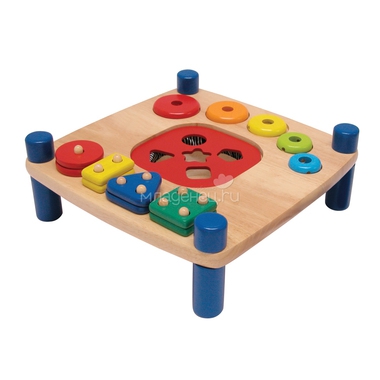Развивающая игрушка I`m Toy Скамейка: 3 сортера и шнуровка 0