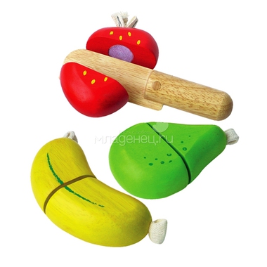 Игровой набор I`m Toy Фрукты: банан, груша, клубника с ножом 0