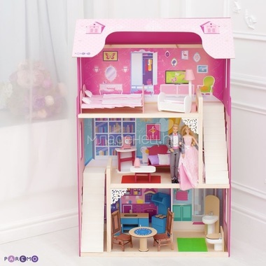 Кукольный домик PAREMO Вдохновение: 16 предметов мебели, 2 лестницы 7