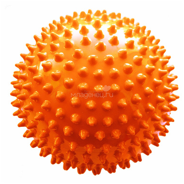 Мяч ежик МалышОК 12 см (в сетке) оранжевый 0