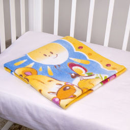 Одеяло Baby Nice байковое 100% хлопок 85х115 Солнечный мишка Желтый