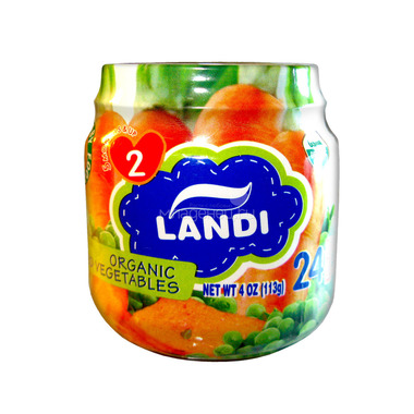 Пюре Landi овощное (без сахара) 113 гр Овощная смесь (с 5 мес) 0