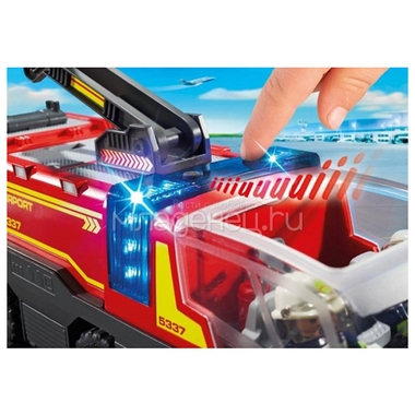 Игровой набор Playmobil Городской аэропорт Пожарная машина со светом и звуком 3
